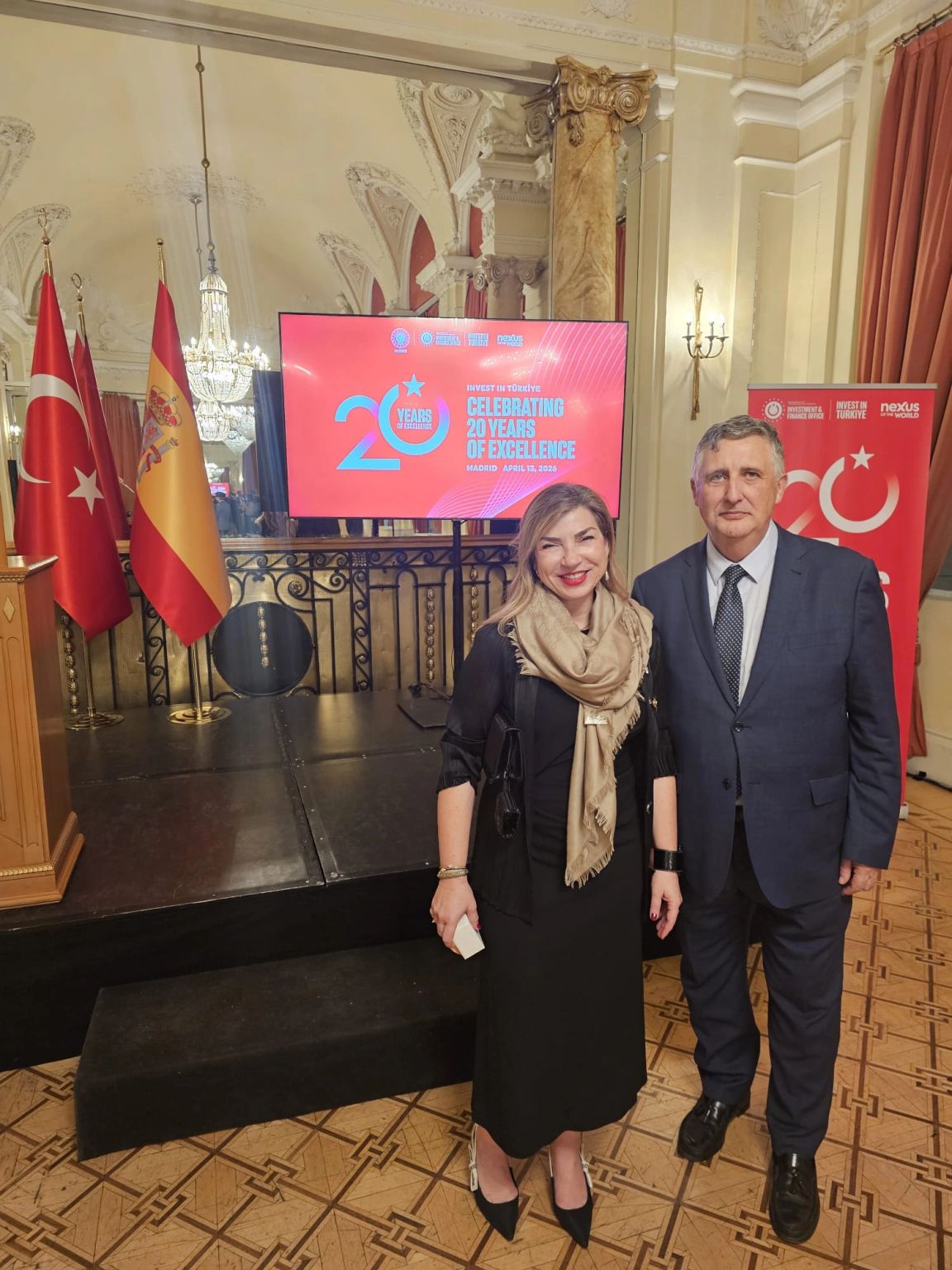 Vicente Balbín at the 20th anniversary of the Turkish Trade Office in Madrid